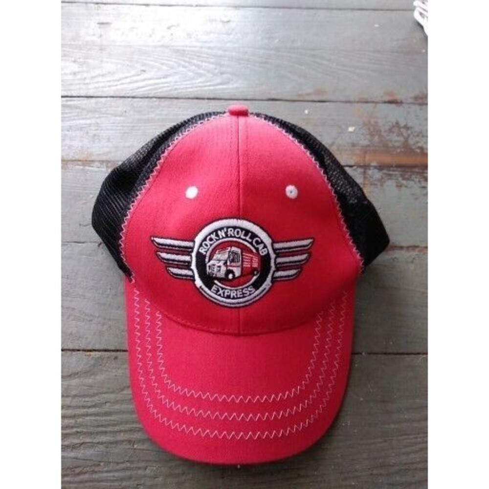 SNAP-ON‎ TOOLS ROCK N' ROLL CAB EXPRESS Hat red black adjustable Trucker Mesh